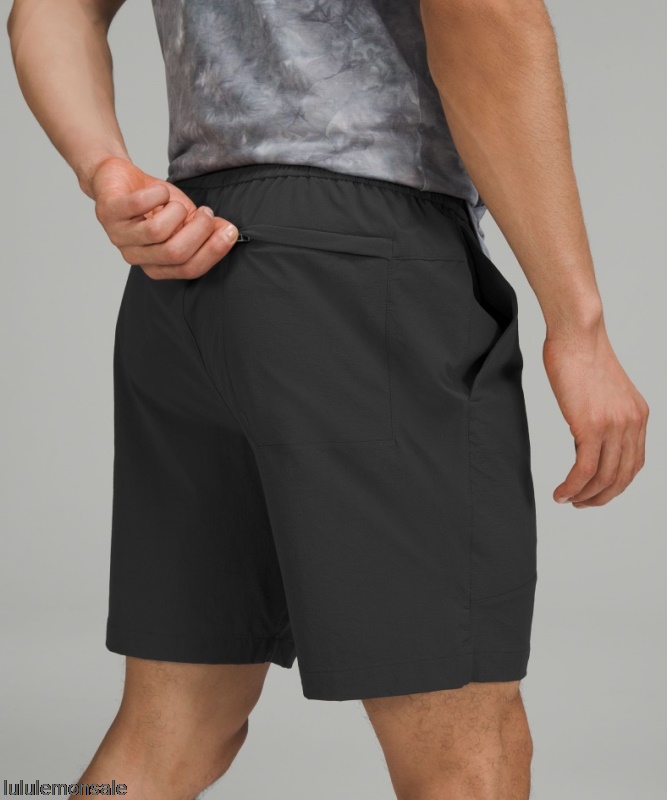 Lululemon Deutschland DELULU832 | Lululemon Deutschland Graphite Grey Bowline Short 8 Stretch Ripstop
